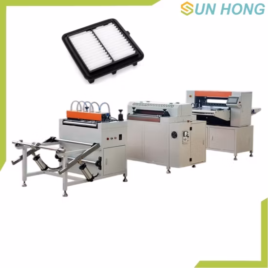 Air Oil Car Filter Element Full Auto Paper Knife Pleating Machine